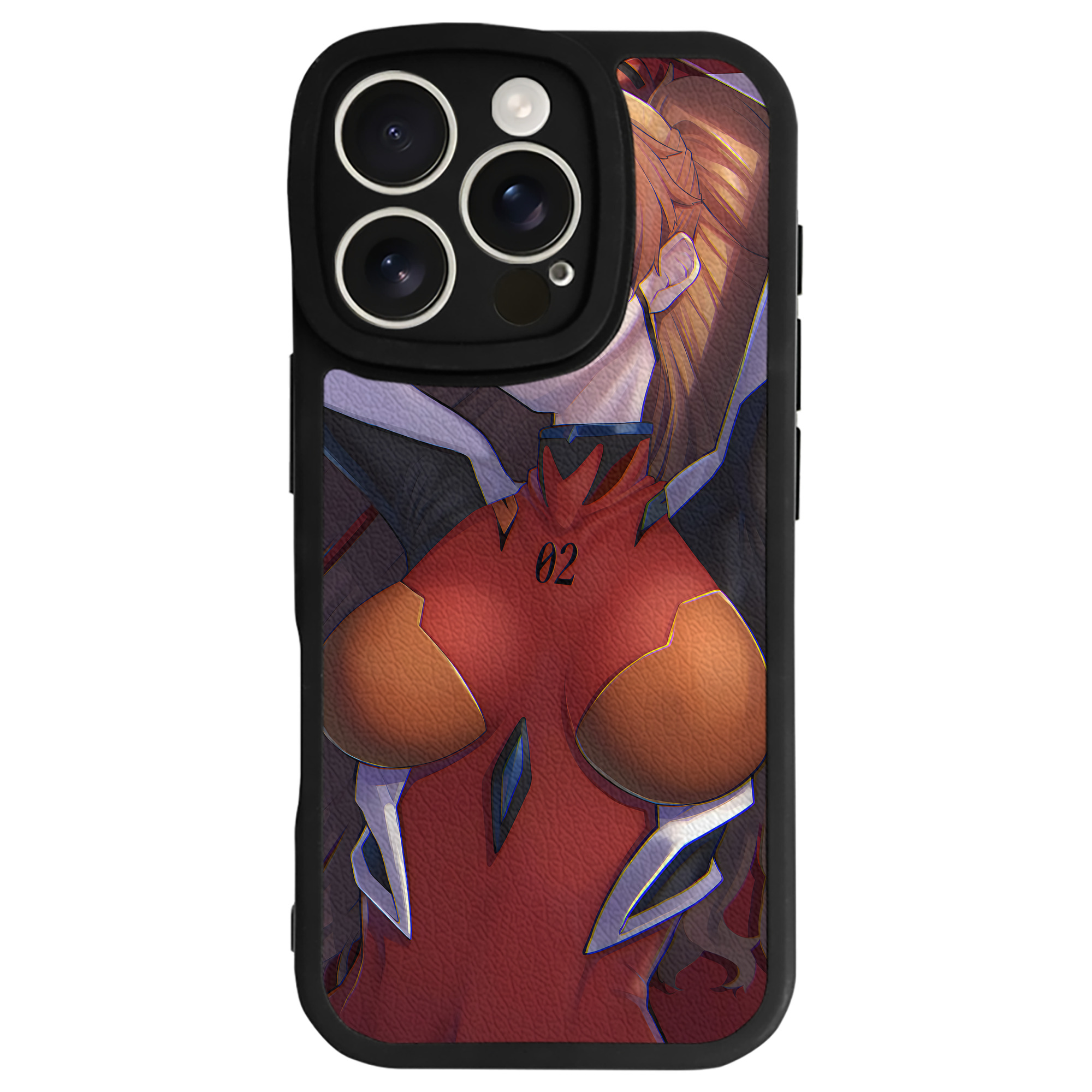 （画像用） EVA 新世紀エヴァンゲリオン 【iPhone 16シリーズ対応】シリコンスマホケース（レザー調） 材質：シリコン